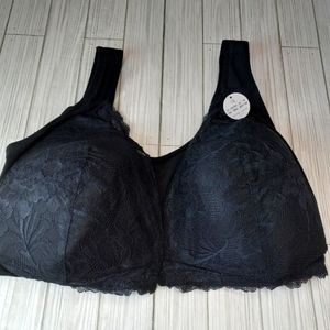 The Lacy Bra Lucy Breeze Black Floral Lace 50DD